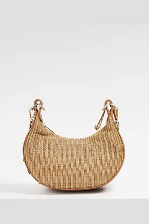 Elle Women Textured Half Moon Hobo Bag