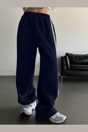 Corsica Women Loose Fit Striped High-Rise Joggers Trousers