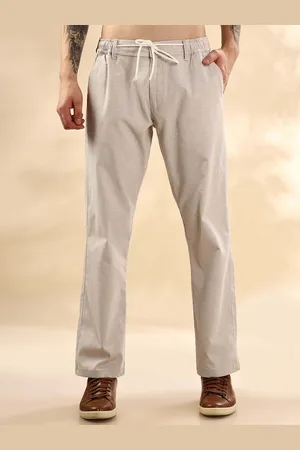 Mast & Harbour Men Pure Cotton Loose Fit Chinos Trousers