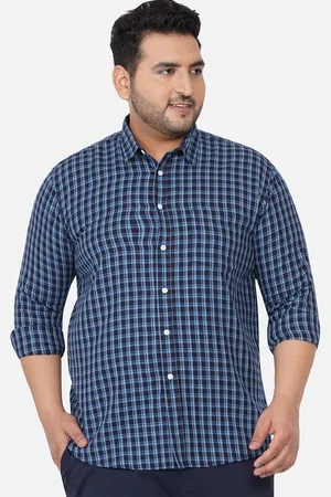 John Pride Men Opaque Checked Casual Shirt
