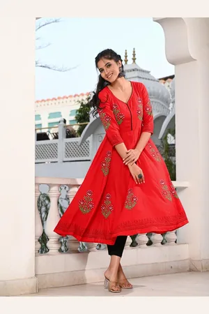 Moda Rapido Floral Printed Anarkali Kurta