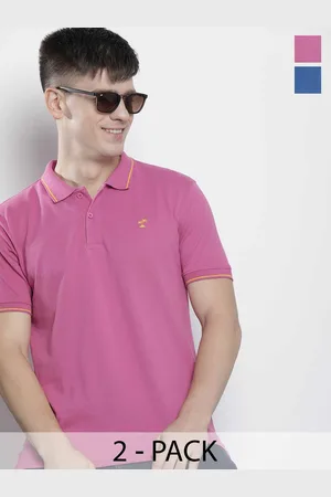 The Indian Garage Co Men Solid Polo Collar Short Sleeves T-Shirt