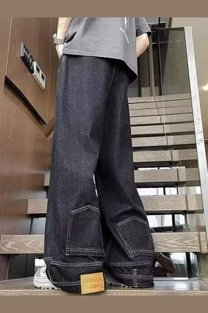 HERE&NOW Men Wide Leg Jeans