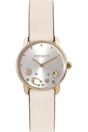 Coach Women Elliot Leather Analogue Watch 14504305