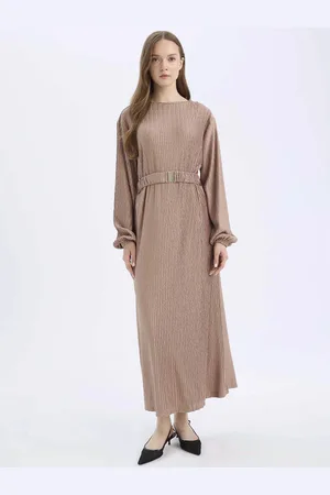 DeFacto Flutter Sleeve Maxi Dress
