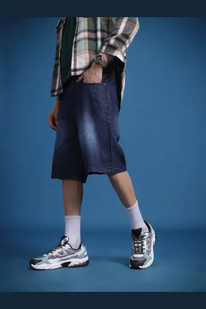 Roadster The Life Co. Men Washed Relaxed Fit Denim Shorts