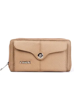 Cimoni Textured Leather Zip Around Wallet