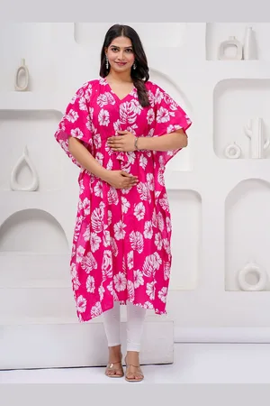 Celebravo Floral Print Flared Sleeve Maternity A-Line Maxi Dress