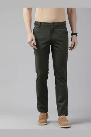ColorPlus Men Printed Slim Fit Chinos