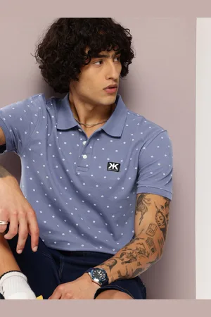 Kook N Keech Printed Pure Cotton Polo Collar T-shirt