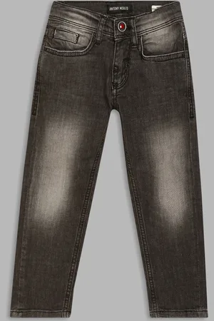 Antony Morato Boys Charcoal Skinny Fit Heavy Fade Jeans