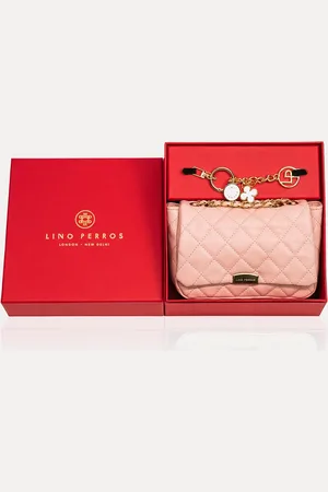 Lino Perros Structured Sling Bag with Bow Detail