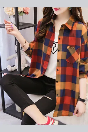 Mast & Harbour Women Opaque Checked Casual Shirt