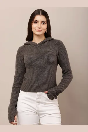 NoBarr Women Ribbed Long Sleeves Pullover Sweaters