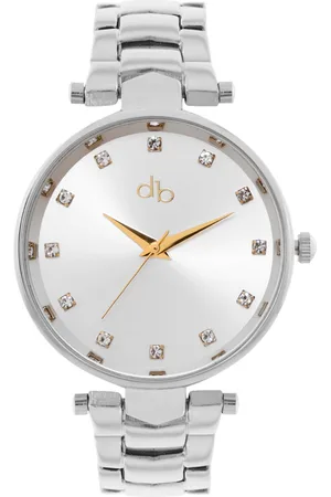 DressBerry Women Brass Embellished Dial & Straps Analogue Watch DB25-1A