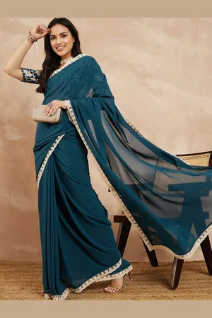 DIVASTRI Women Embroidered Saree With Unstitched Blouse Piece