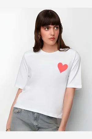Moda Rapido Women Graphic Printed Round Neck Cotton Oversized T-shirt