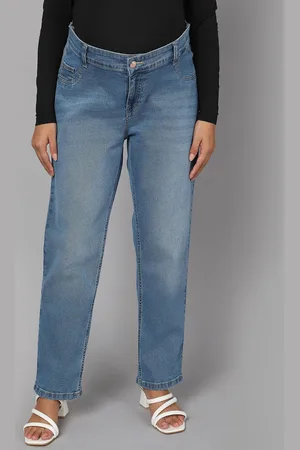 Ed-a-Mamma Women Light Fade Maternity Straight Fit Jeans