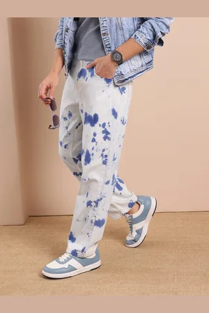 Mast & Harbour Men Relaxed Fit Tie & Dye Jeans