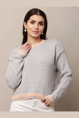 NoBarr Women Striped Pullover Sweater