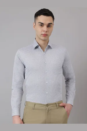 Richlook Men Comfort Fit Spread Collar Micro Ditsy Printed Cotton Formal Shirt