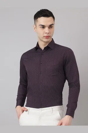 Richlook Men Comfort Slim Fit Spread Collar Multi Striped Cotton Formal Shirt