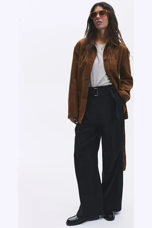 H&M Women Wide Belted Trousers