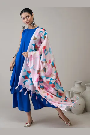 InWeave Women Regular Kurta with Palazzos & With Dupatta