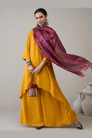 InWeave Women Regular Kurta with Palazzos & With Dupatta