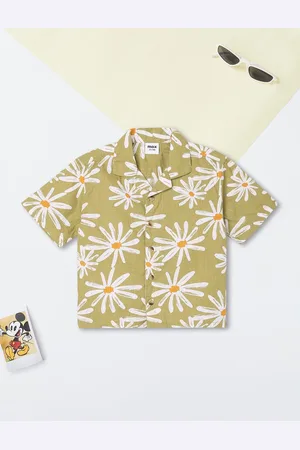 Max Collection Boys Opaque Printed Casual Shirt