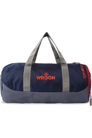 WROGN Brand Logo Prined Textured Large Sports or Gym Duffel Bag 35 Ltrs