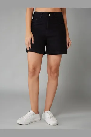 DOLCE CRUDO Women High-Rise Denim Shorts