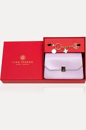 Lino Perros Structured Sling Bag with Applique