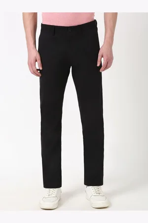 Peter England Men Straight Fit Mid-Rise Trousers