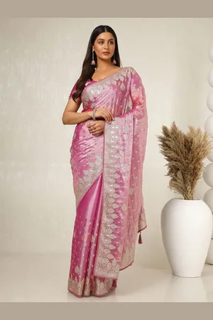 Soch Embellished Beads and Stones Organza Saree