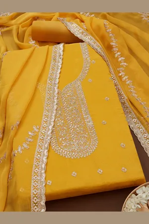 Soch Floral Embroidered Sequinned Unstitched Dress Material