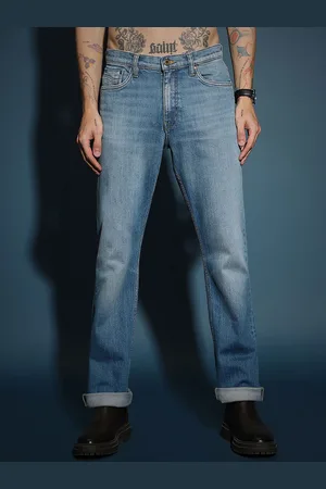 Lee Men Rodeo Straight Fit Heavy Fade Stretchable Jeans
