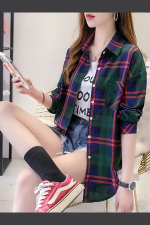 Mast & Harbour Women Opaque Checked Casual Shirt