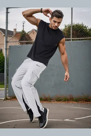 Styli Colorblock Relaxed Fit Open Hem Cargo Jogger