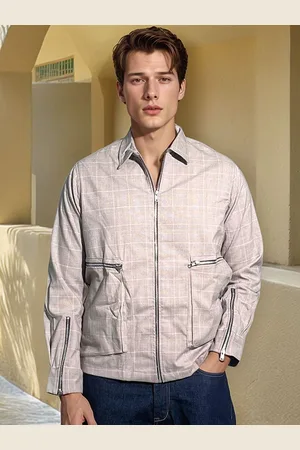 HERE&NOW Men Checked without Longline Tailored Jacket