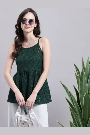 JAINISH Women Self Design Peplum Top