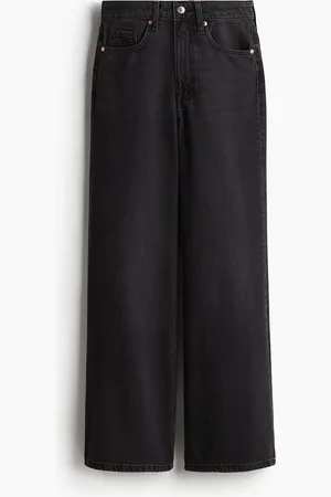 H&M Feather Soft Super Wide Ultra High Jeans
