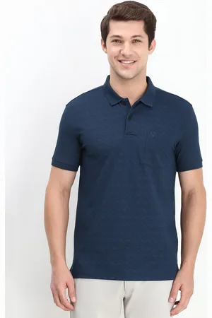 Allen Solly Men Abstract Printed Polo Collar Cotton T-shirt