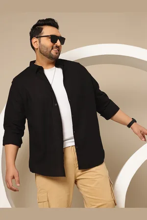 Sztori Men Plus Size Premium Pure Cotton Casual Shirt
