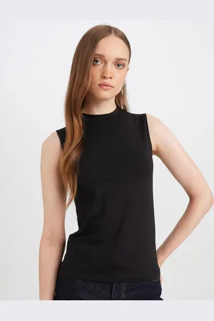 DeFacto Women Round Neck Knitted Fitted Top