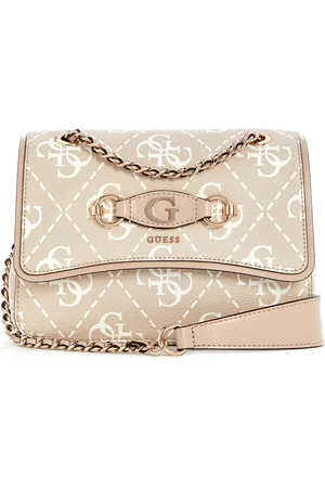 Guess Women Brand Logo Printed Structured Sling Bag