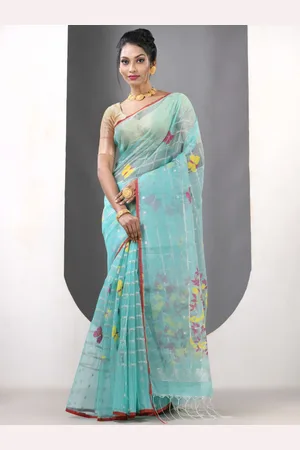 Charukriti Floral Pure Silk Saree