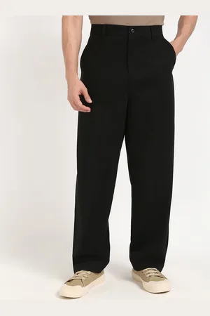 Calvin Klein Men Pure Cotton Relaxed Fit Regular Trousers