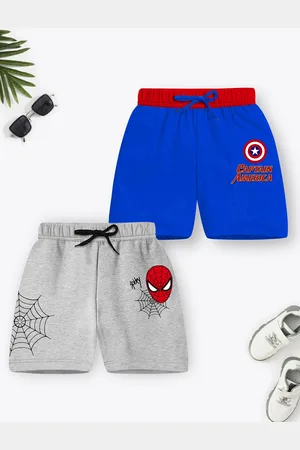 Miss and Chief Boys Pack Of 2 Cotton Avengers Printed Shorts