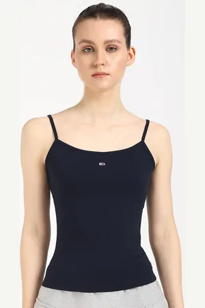 Tommy Hilfiger Women Shoulder Straps Fitted Cotton Top